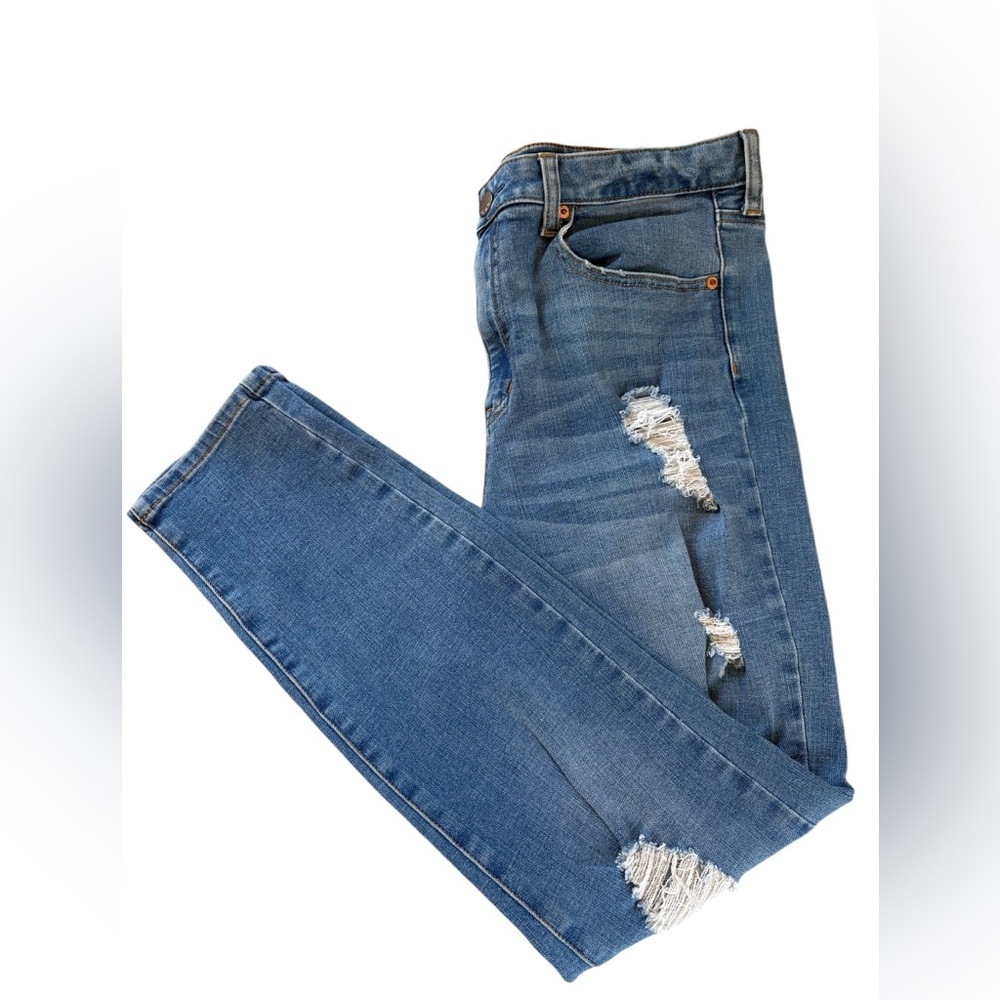 EUC Aeropostale Distressed High Rise Jeggings Size 14